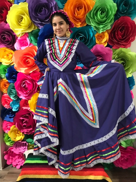 Folklorico mexican dresses top