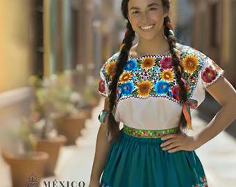 Mexican Folkloric Belt Day of the Dead 5 De Mayo Colorfull 