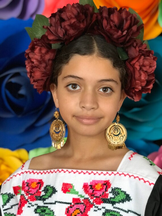 Day of the Dead Head Band Catrina Frida Inspired Kids 5 De Mayo