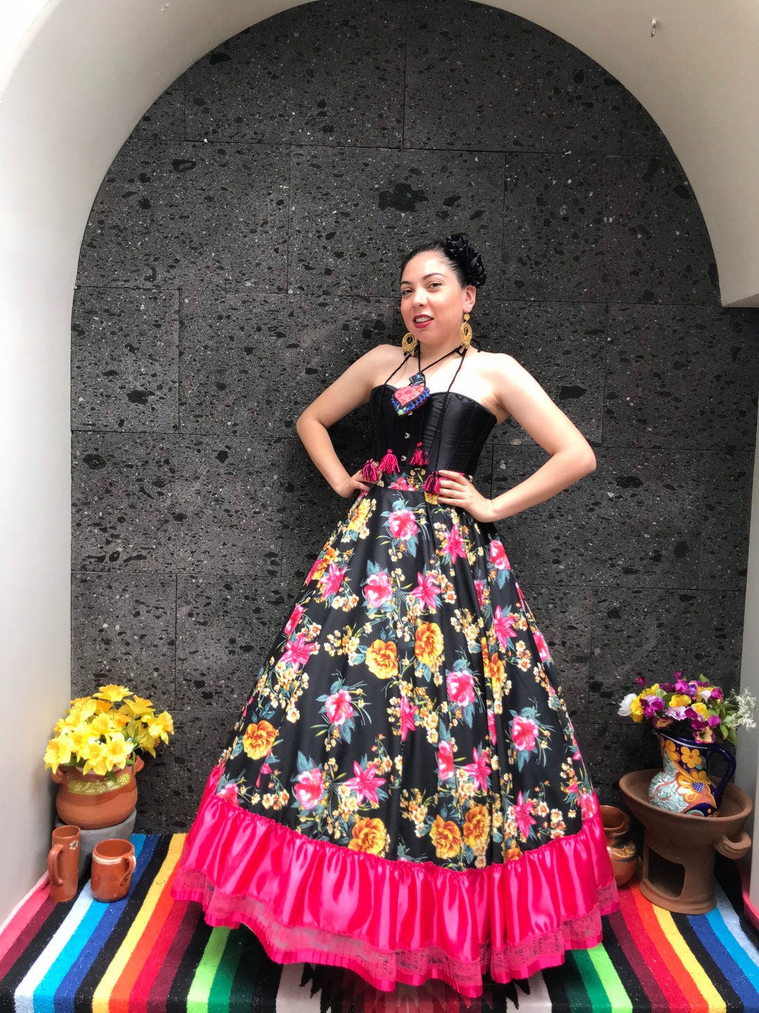 Disfraz Traje NiÃ±a Vestida De Adelita Disfraz Revolucionario