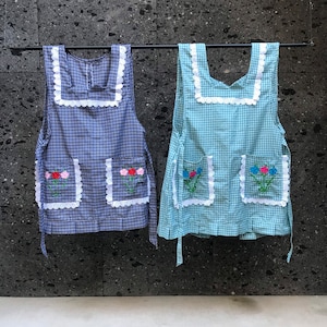 Mexican Embroidered apron for women kitchen, cooking multicolor