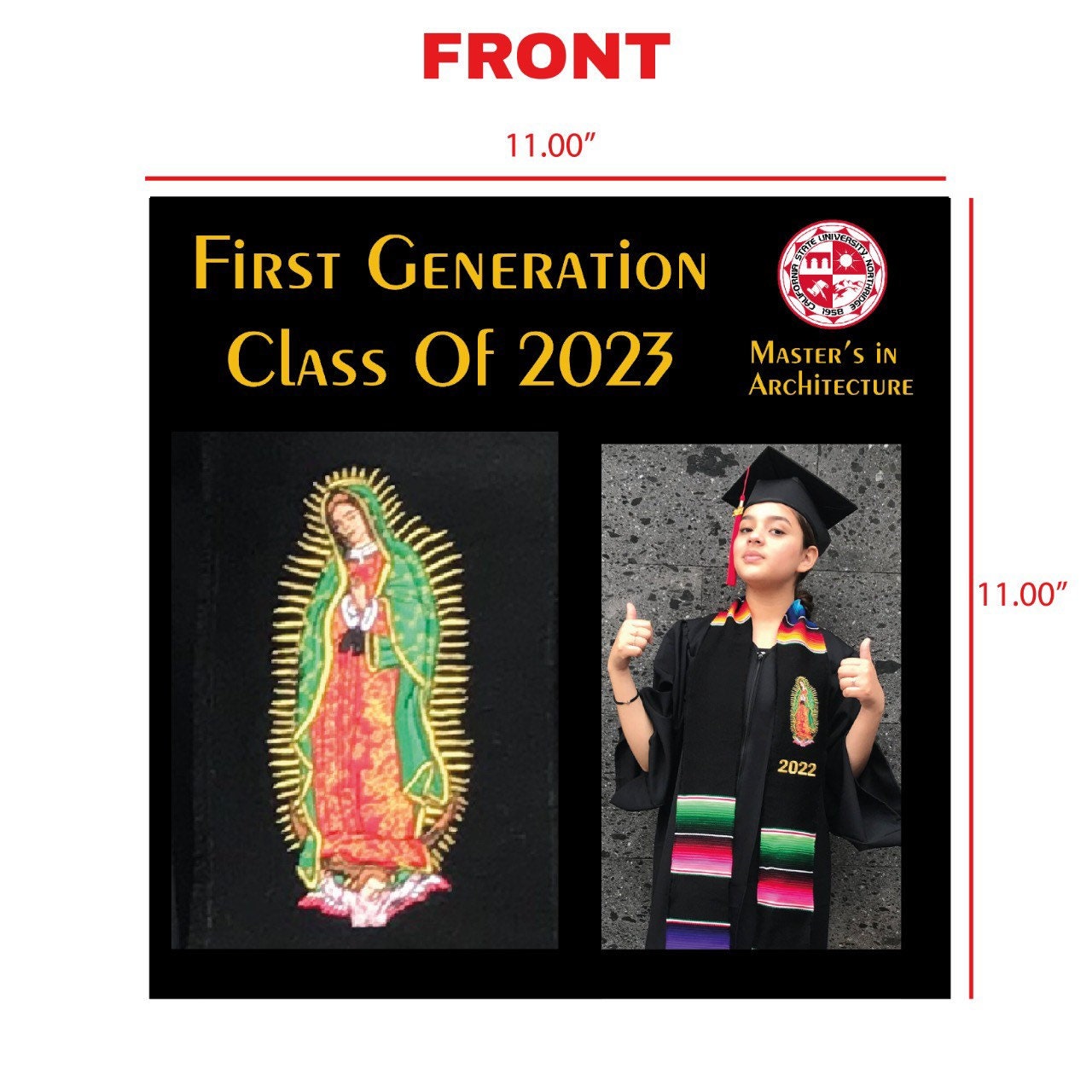 Personalized Graduation Sash Display Frame: Class of 2023 Gift - Etsy