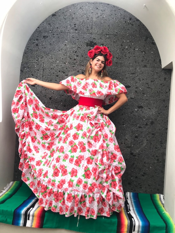 Two piece deals mexican dress