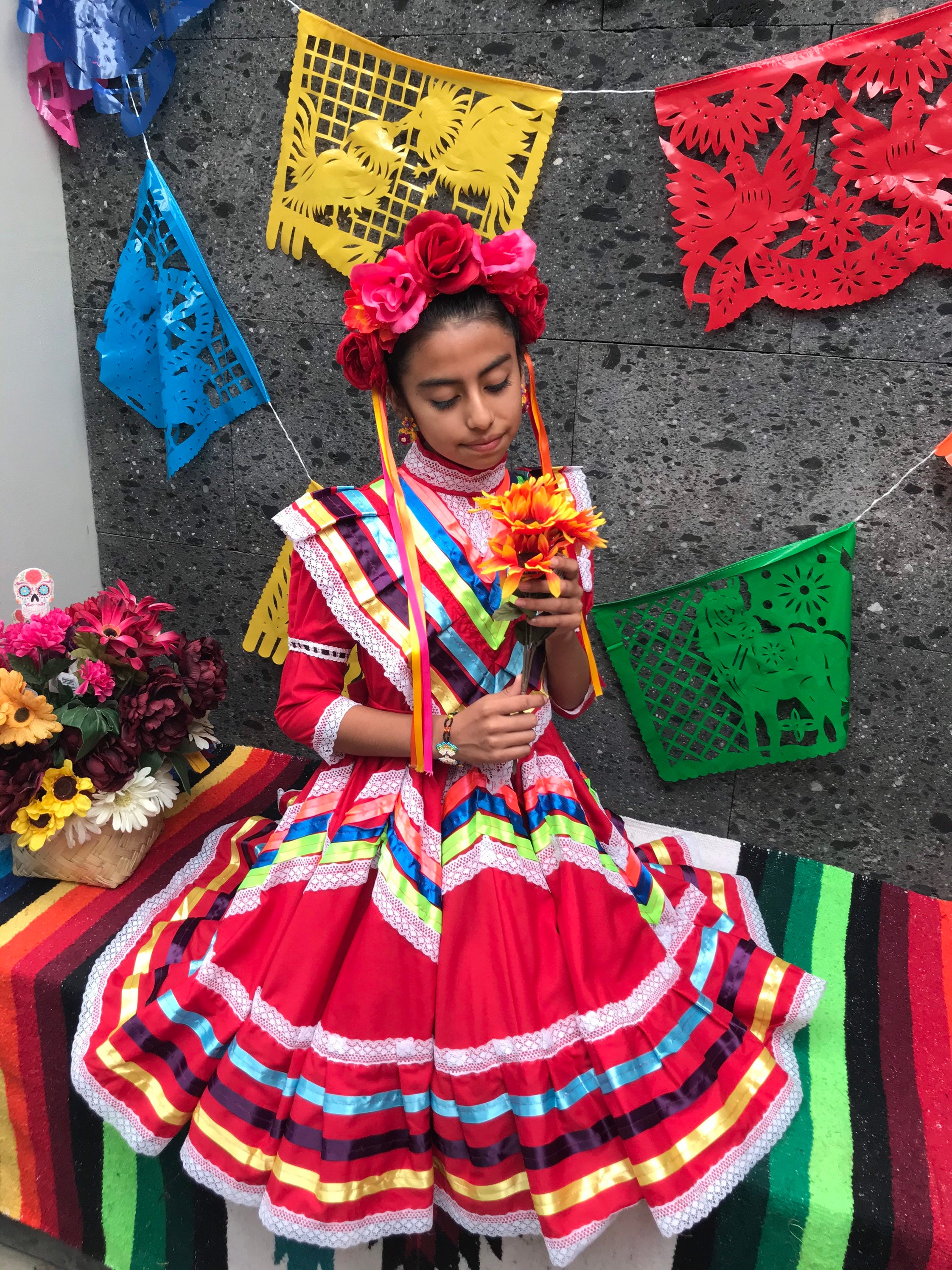 Day of the Dead Head Band Catrina Inspired Kids 5 De Mayo  display picture 3