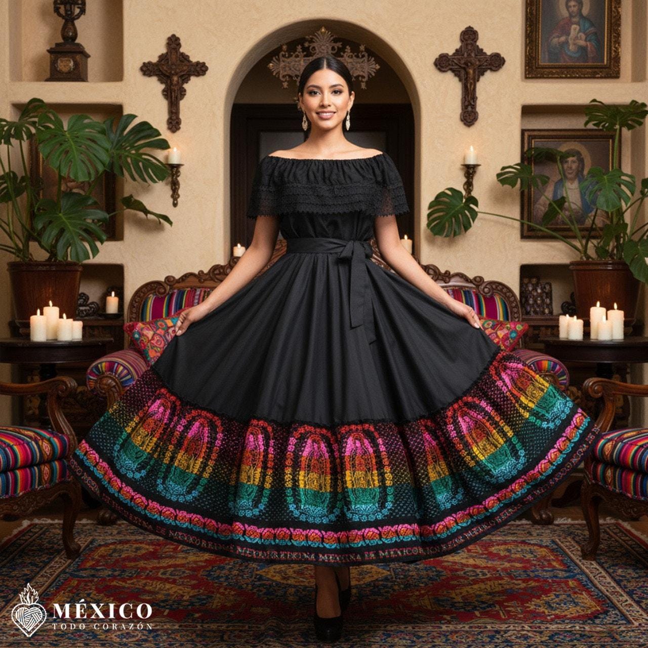 Vestido con virgen México