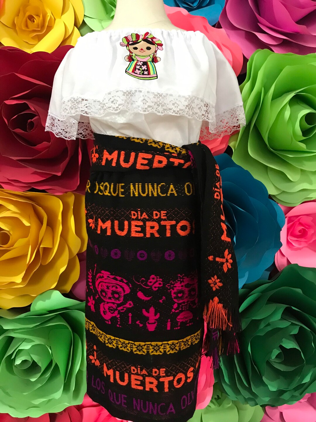 Vestido Cambaya TALLA 2 Hecho A Mano Hermoso Estilo KIDS Mexican Boho Il 1080xN.2568413562 8ekb