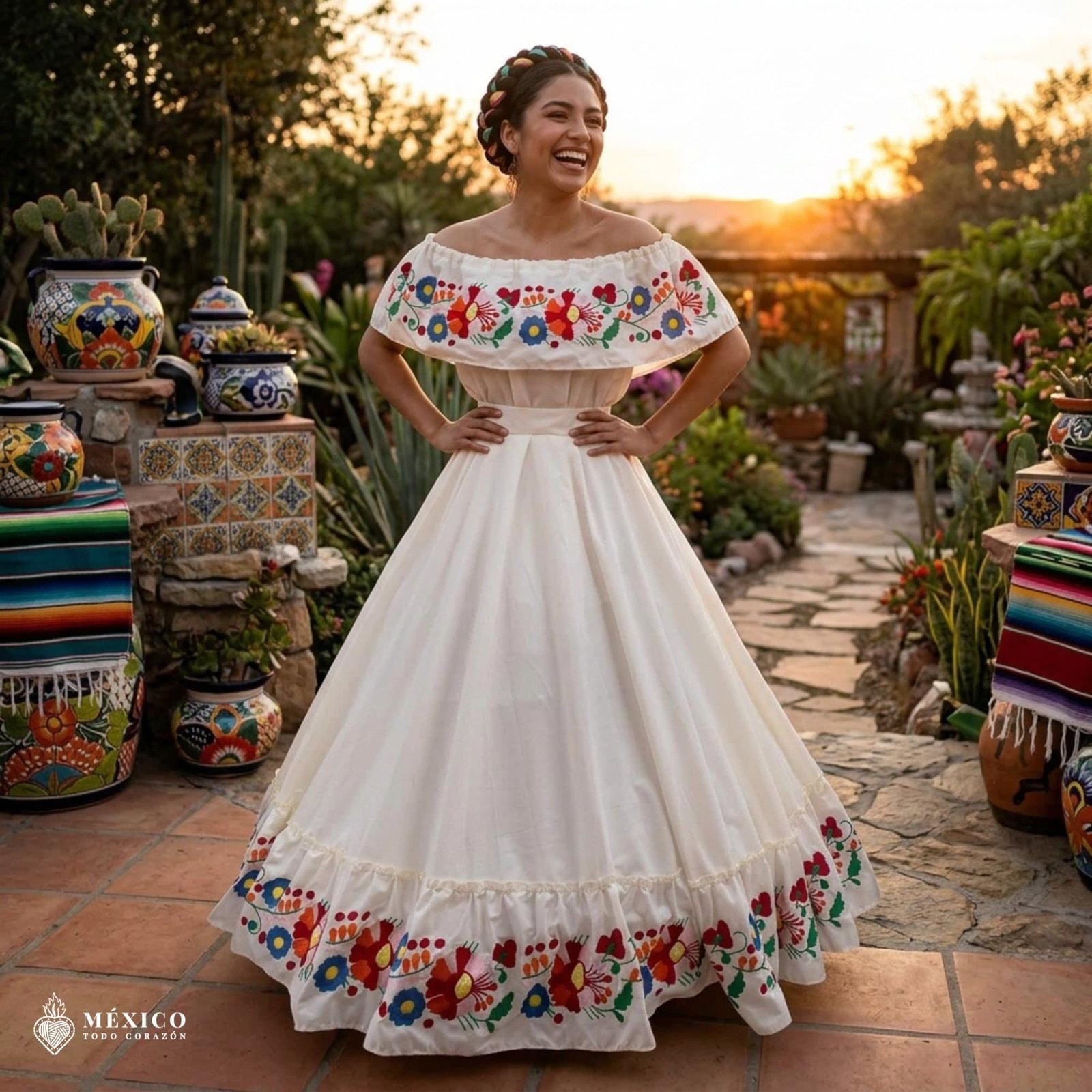 embroidered mexican wedding dress Floral Embroidery Strapless Mexican Embroidered Dress Floral Embroidered Black Mexican Wedding Dress Traditional Mexican