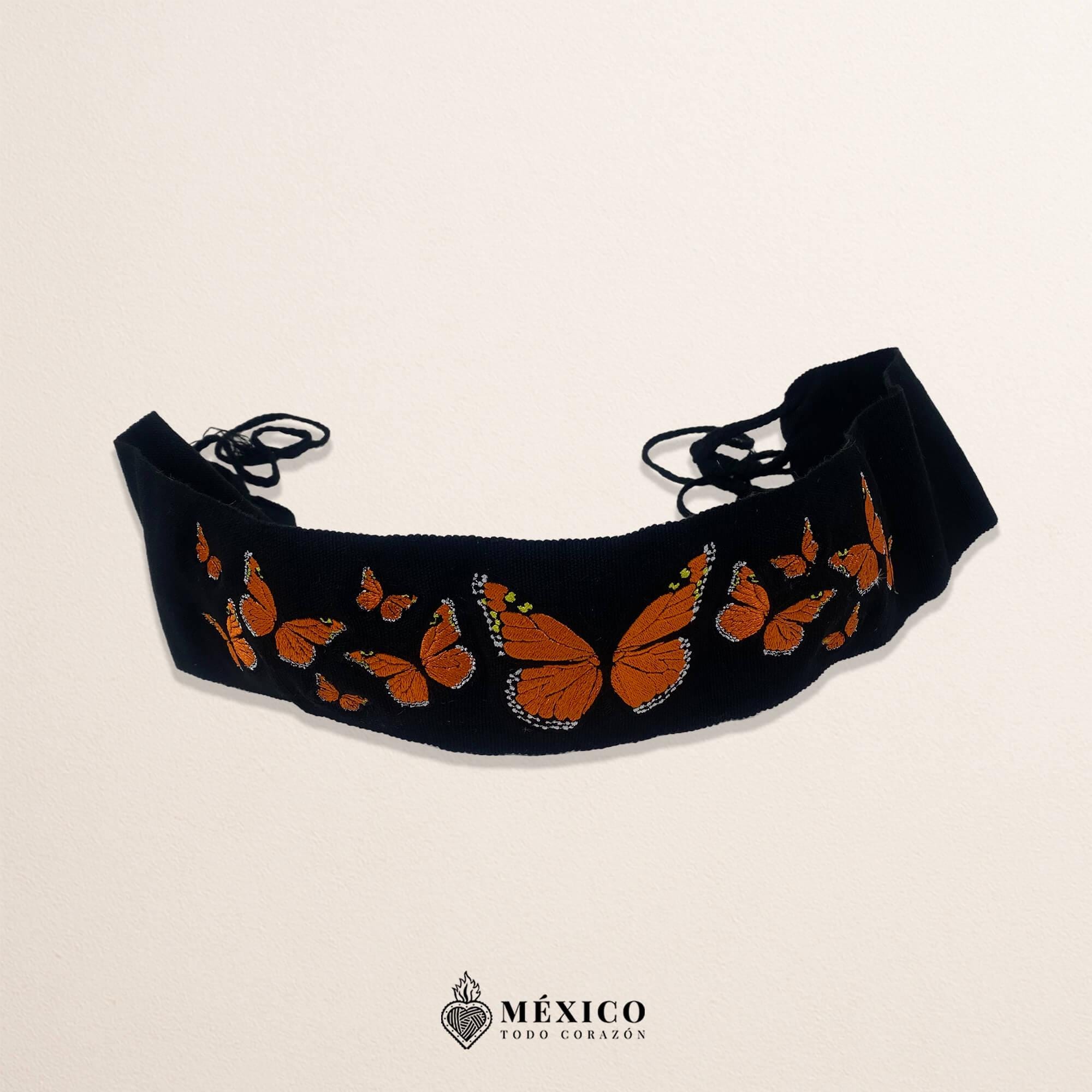 Boho Butterfly Belt M1526 Butterfly Flower Power Belt (one of a kind) ? – marinafini main image 2