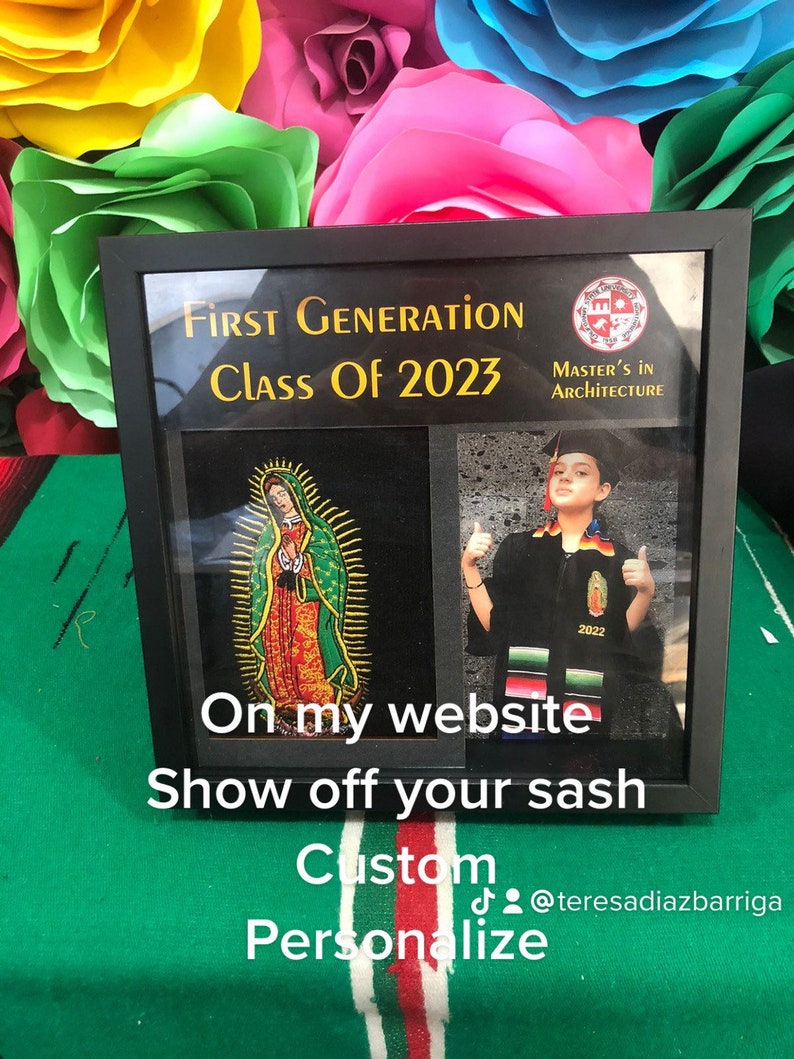 Personalized Graduation Sash Display Frame: Class of 2023 Gift - Etsy