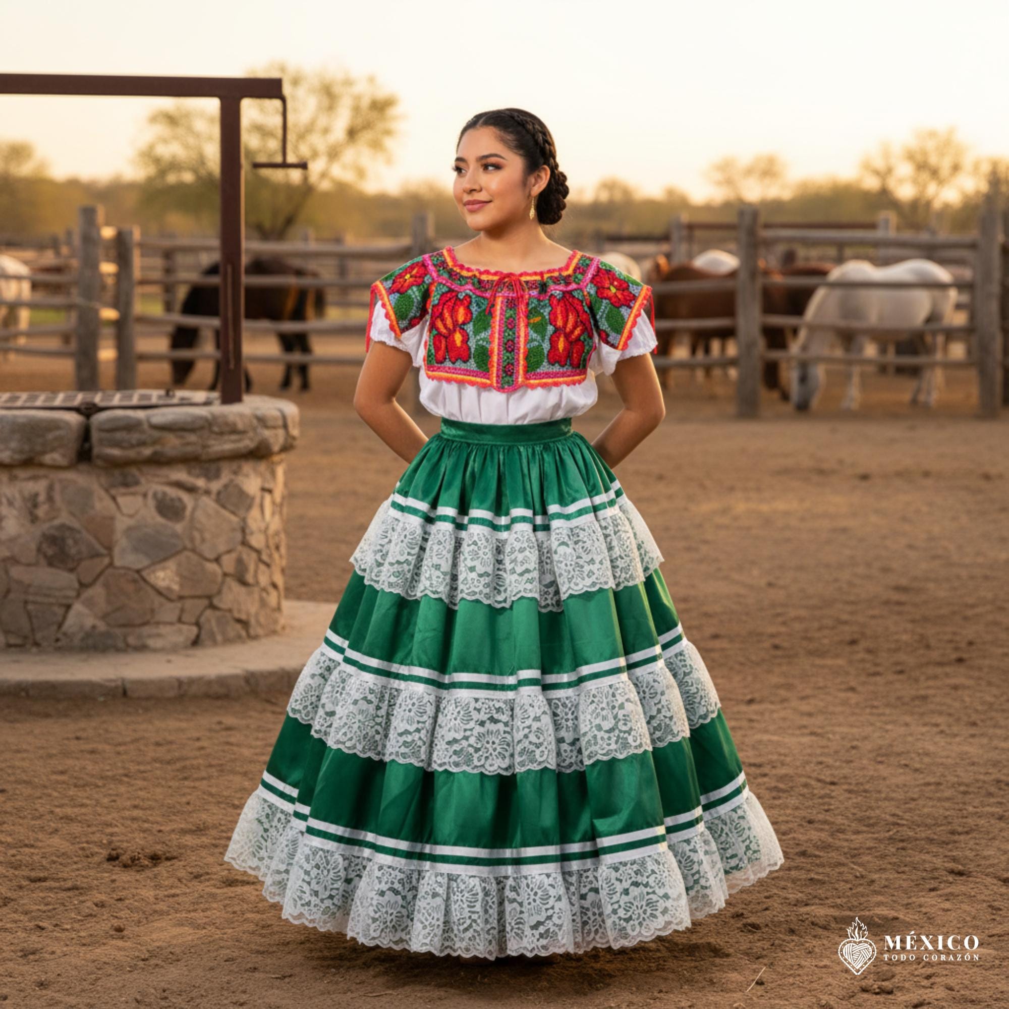 white christmas dresses China Poblana main image 1