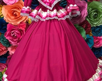 Mexican two piece Jalisco dress 70 -KIDS- size 8-10 Mexican two piece Jalisco dress 70 -KIDS- size 8-10