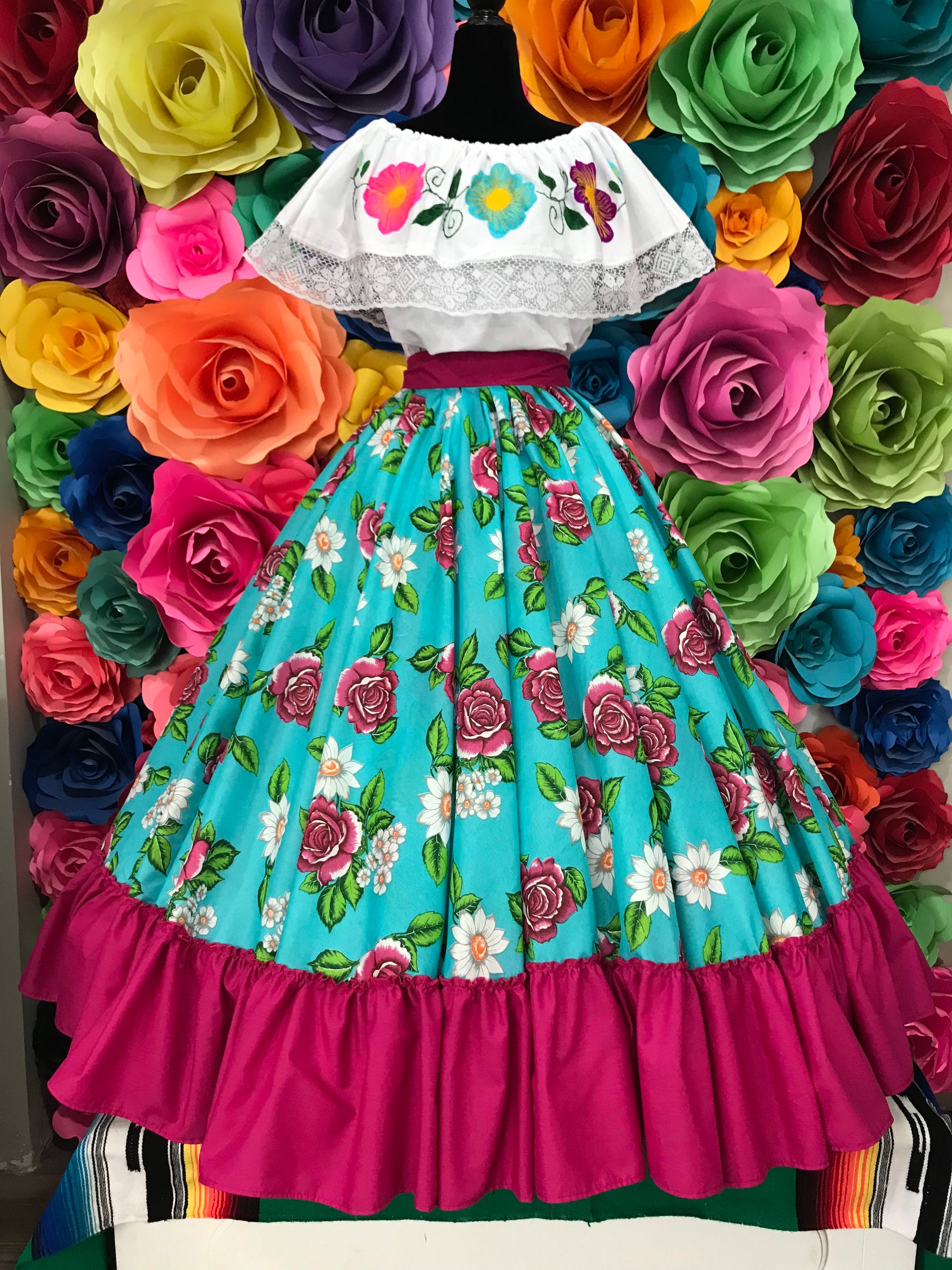 Mexican Skirt Handmade Skirt womans Boho Coco Theme Party Day Etsy