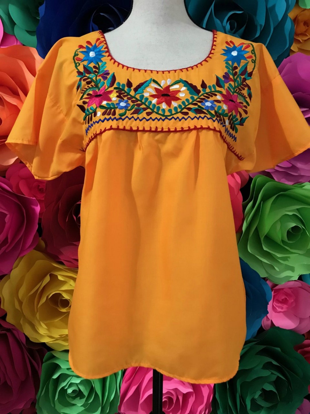 Embroider Children Dress Mexican Dress 5 De Mayo