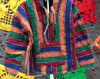 Mexican Jerga for kids size 8 brilliant colors kangaroo hoodie