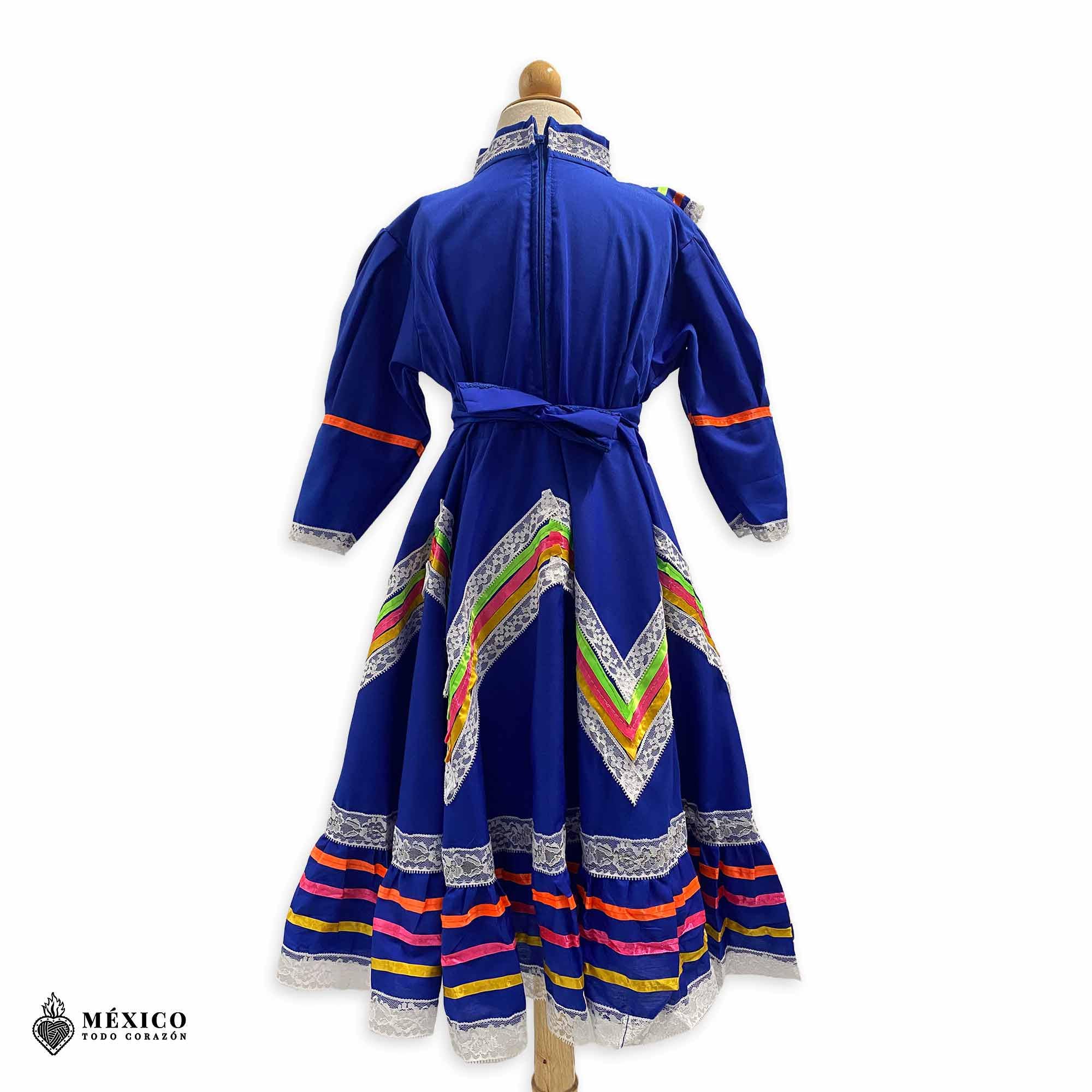 blue maxi dresses australia Puerto Rican Traditional Girl Dress with Flag and Star Belt