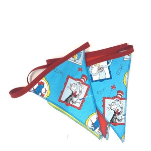 Dr Seuss  bunting decoration party birthday celebration flags bunting dr seus  theme party hat in the cat lorax