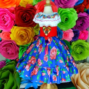 Handmade Mexican Floral Skirt: Boho Fiesta Kid&#39;s Party