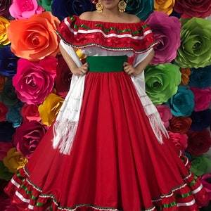 Mexican Dress With Top Handmade Skirt Style-womans Mexican Boho Coco ...