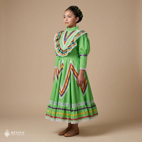 light green one piece dress Buy Traditional Jalisco One-piece for Girls & Teens (size 10) Online in India short light green dress