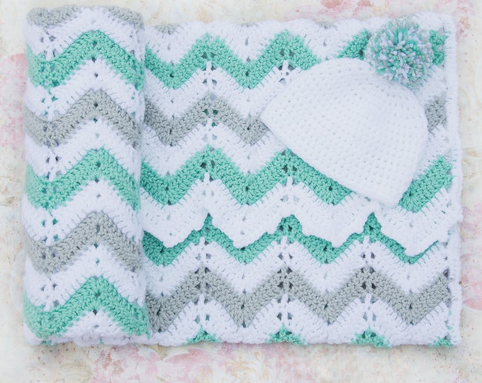 Crochet Baby Blanket, Gender Neutral Baby Gift - Etsy