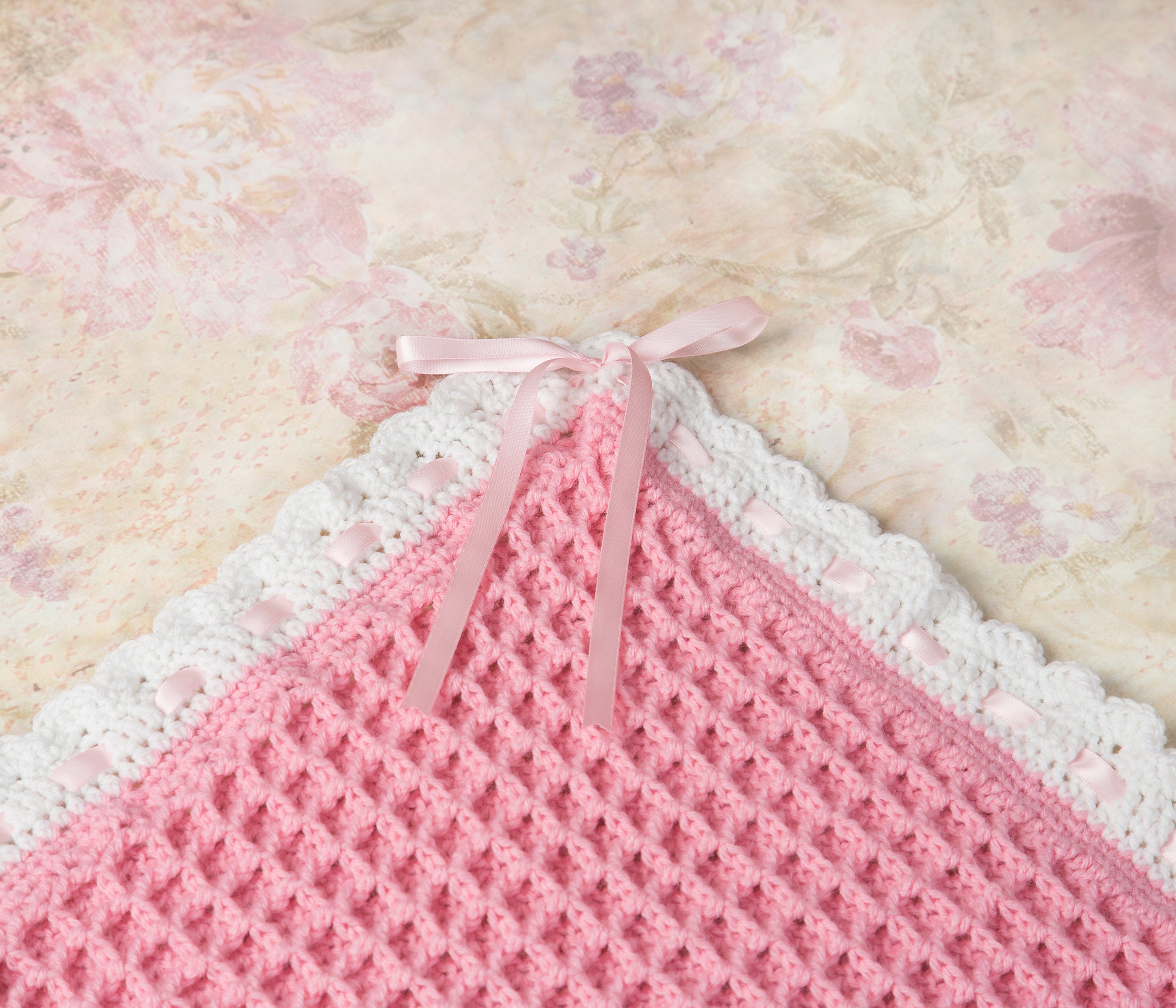 Crochet baby blanket pattern Waffle stitch baby blanket Etsy