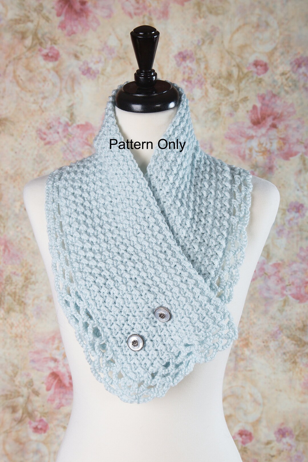 Easy Crochet Scarf Pattern, PDF Download - Etsy
