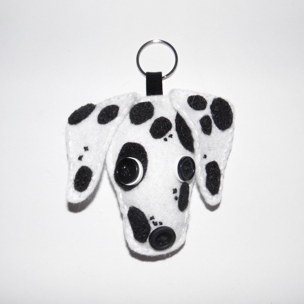 Custom Dalmatian Keychain Felt Keychain Dog Keychain Dog Etsy Denmark