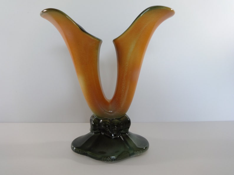 Hull Double Vase Hull Pottery Hull Planter Hull Vase Etsy