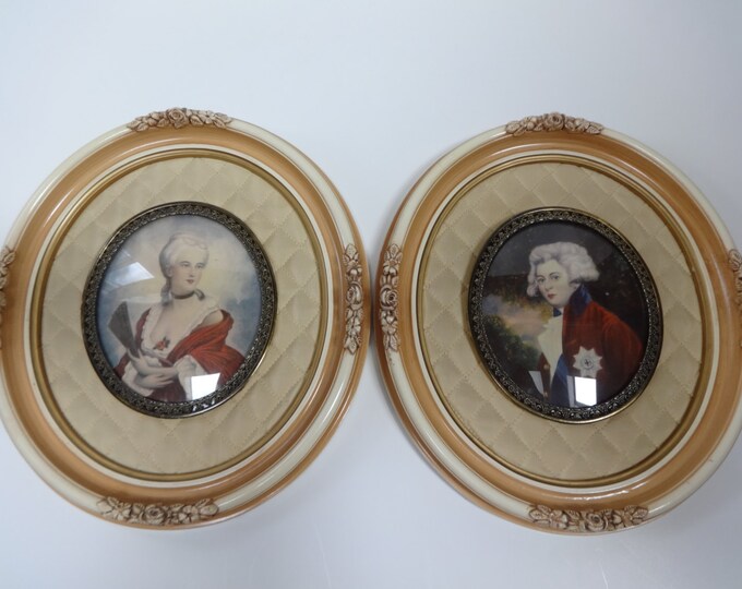 Cameo Creations, Set of Cameo Creations, Oval Framed Art, Decorative