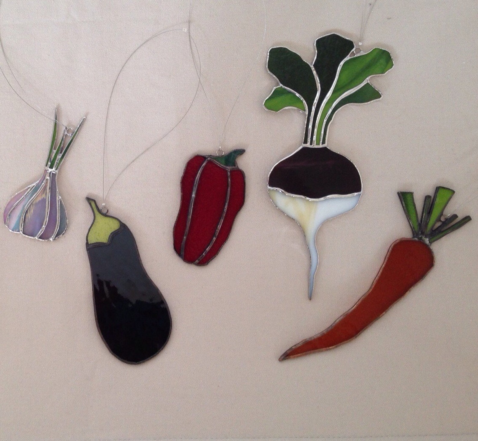Vegetables in stained glass Etsy