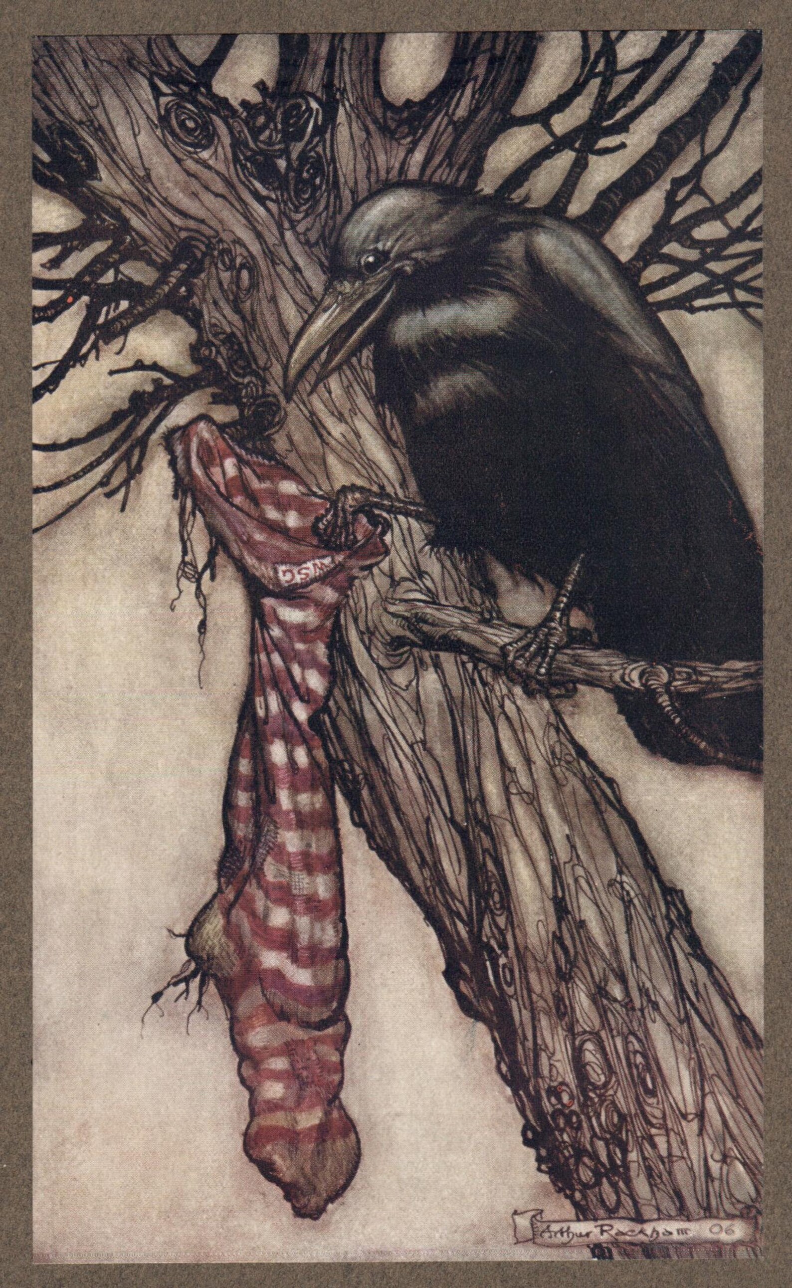 Peter Pan in Kensington Gardens, Arthur Rackham Vintage Tipped-in Print ...