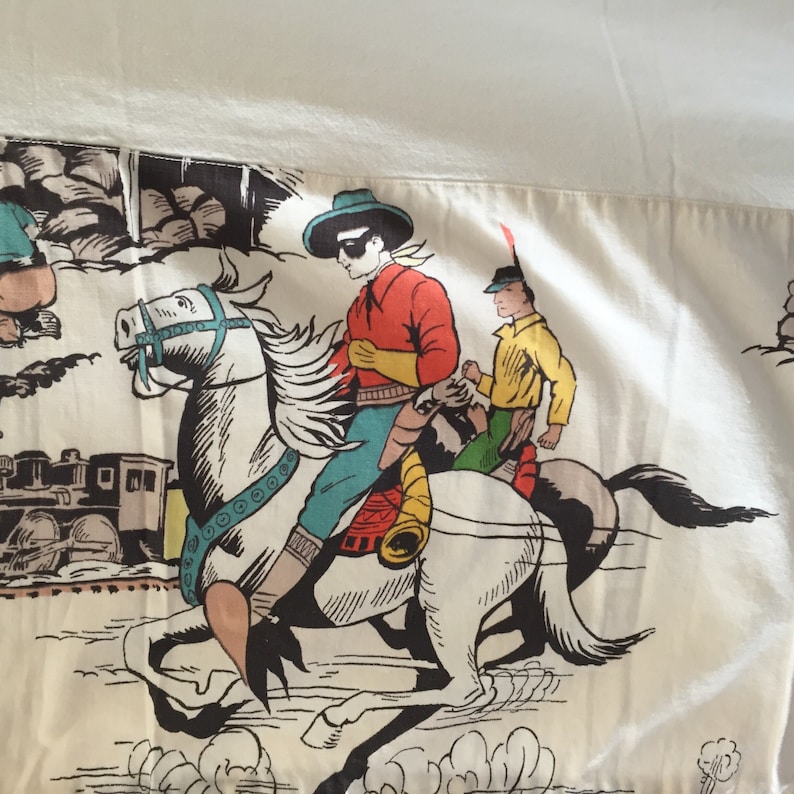 Set Of 2 Vintage The Lone Ranger And Tonto Curtains