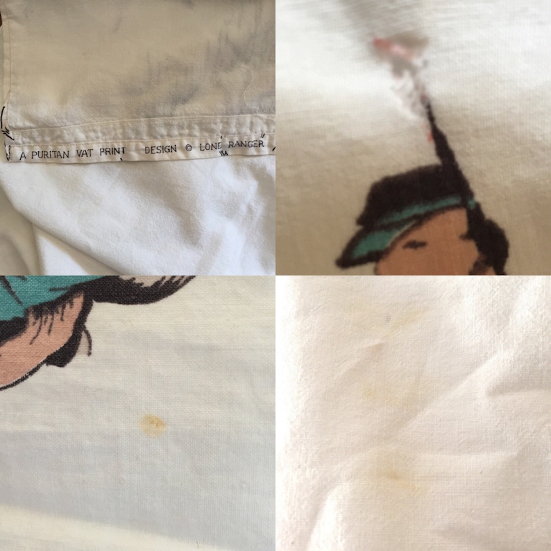 Set Of 2 Vintage The Lone Ranger And Tonto Curtains