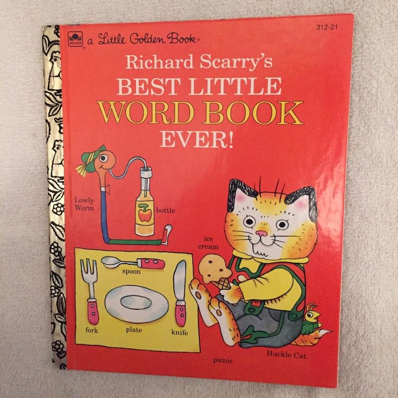 Vintage Richard Scarry's Best Little Word Book Ever | Etsy