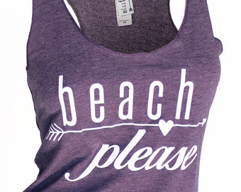 beach please tank. beach please shirt. beach tank. womens tops and tees. swimsuit coverup. beach outfit. lake tank top. beach life. tank top