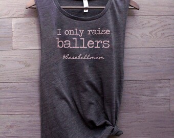 Sollevo solo camicia Ballers, baseball mamma camicia, camicia di giorno di gioco, vita di mamma, serbatoio muscolare, plus abbigliamento, camicia di baseball, camicia baller