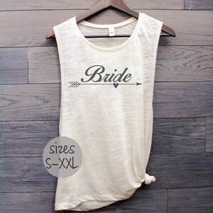 Bride tank, bride shirt, bride to be, wedding day shirt, wedding shirt, plus size bride, muscle tank, i do, bachelorette gift, married life
