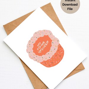 Birthday Cake Printable Card | Funny Cake Birthday Card | Instant Download Simple Birthday Card Print | Printable Greeting Card