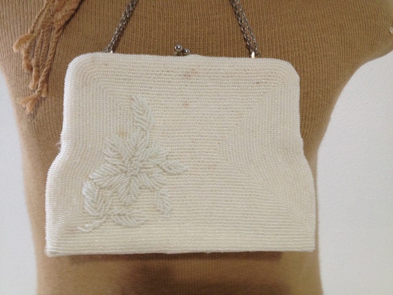 vintage pearl beaded handbag by Simon styled by Mister Ernest