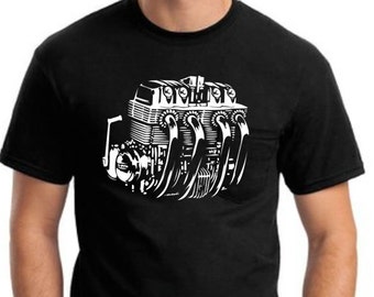 Men's CB750 Honda motorcycle engine shirt