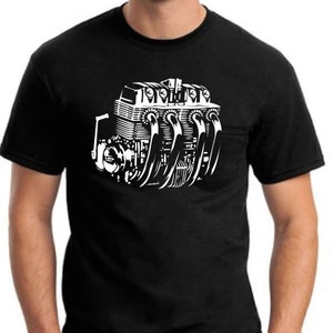 Men&#39;s CB750 Honda motorcycle engine shirt