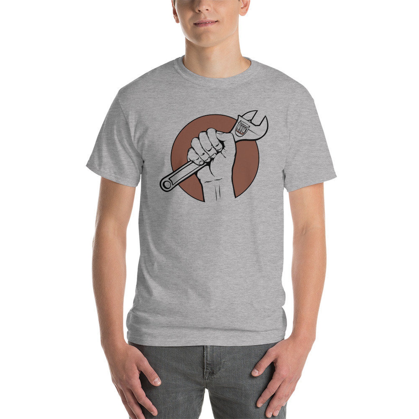 Wrench Shirt. Wrench Tool With Hand for Mechanics and Gearheads. Etsy UK