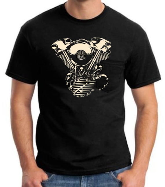 Harley-Davidson バイクエンジン Tシャツ Harley-Davidson Engine Patent Unisex Tee – Hank Player