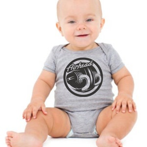 BMW Airhead motorcycle logo baby onesie