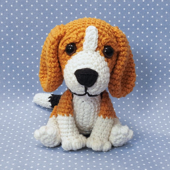 ビーグル犬の編みぐるみ編み図 - Etsy 日本