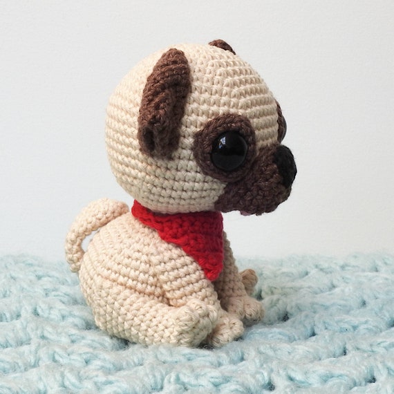 パグ犬の編みぐるみ編み図 - Etsy 日本