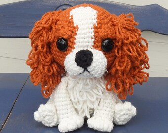 キャバリア・キング・チャールズ・スパニエルの犬のかぎ針編みパターン