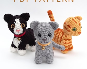 Standing Cat Crochet Pattern - Amigurumi Kittens
