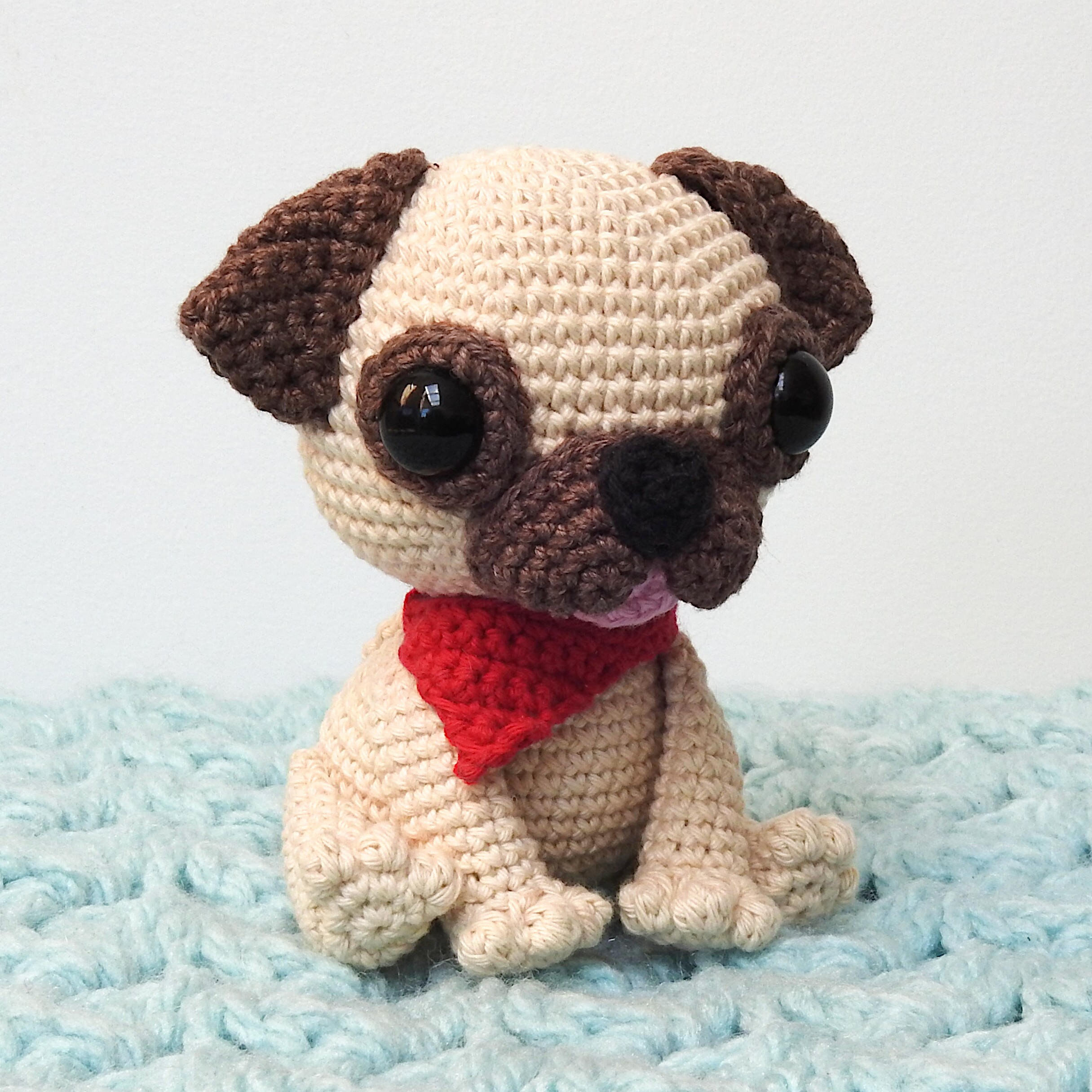 パグ犬の編みぐるみ編み図 - Etsy 日本