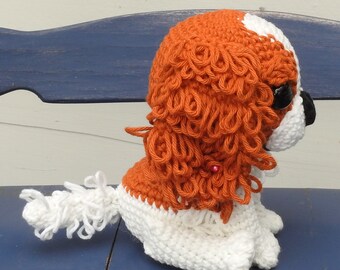 キャバリア・キング・チャールズ・スパニエルの犬のかぎ針編みパターン